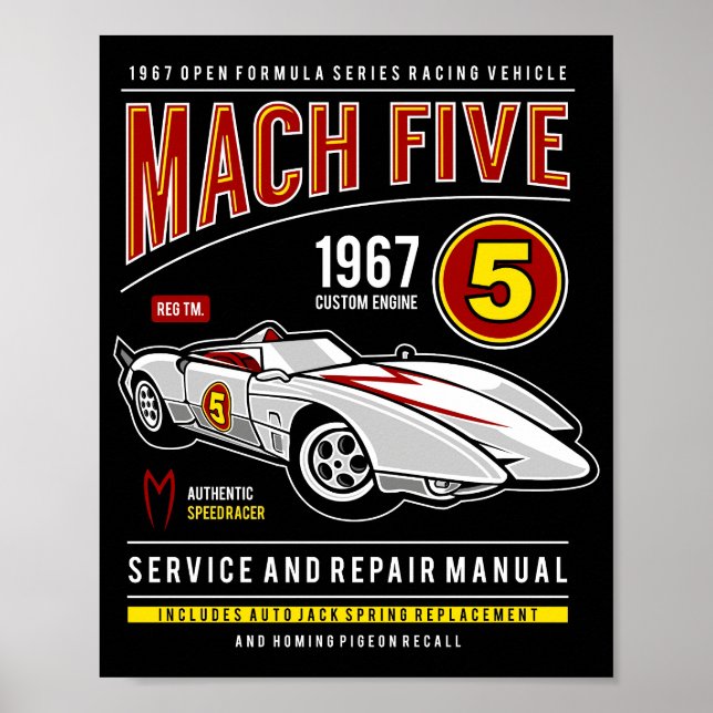 Mach Five Speed Racer Poster (Vorne)