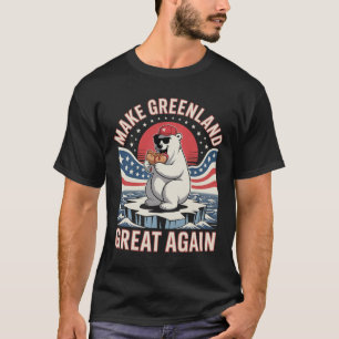 Mach Grönland wieder großartig Lustiger Hot Dog Bä T-Shirt