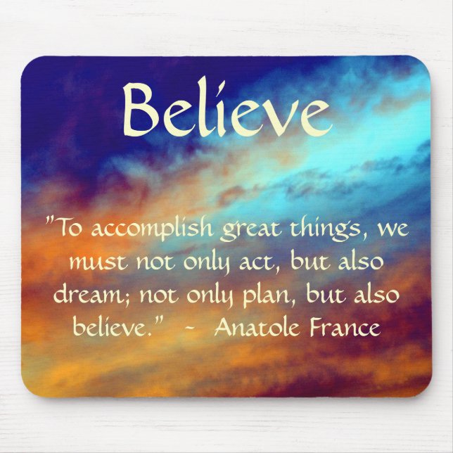 Mach großartige Sachen! Mousepad (Vorne)