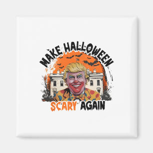 Mach Halloween wieder gruselig Trump Clown Lustig Magnet