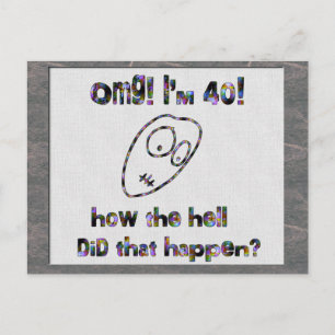 MACH! Ich bin vierzig Postkarte