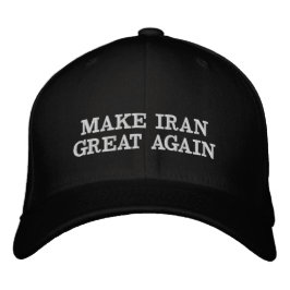 MACH IRAN WIEDER GROSS MÜTZE - Javid Shah! Bestickte Baseballkappe