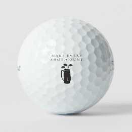'Mach jeden Schlag zählbar' Achtsamkeit, Motivatio Golfball