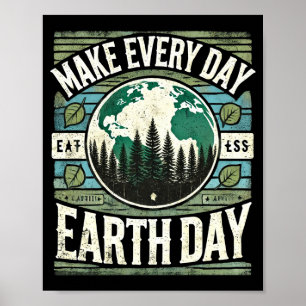 Mach jeden Tag zum Tag der Erde T-Shirt  Poster