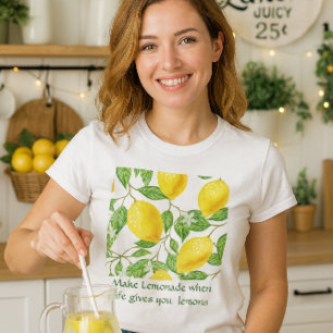 Mach Limonade / Zitronen Rezept T-Shirt