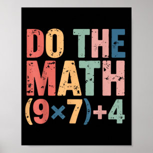 Mach Mathe 67 Meme Sechs Sieben Poster