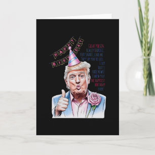 Mach meinen Geburtstag wieder großartig Donald Tru Karte