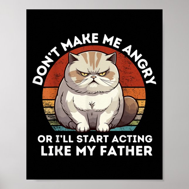 Mach mich nicht wütend, oder ich werde so handeln  poster (Vorne)