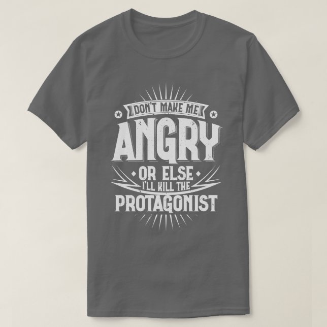 Mach mich nicht wütend oder sonst töte ich die Pro T-Shirt (Design vorne)
