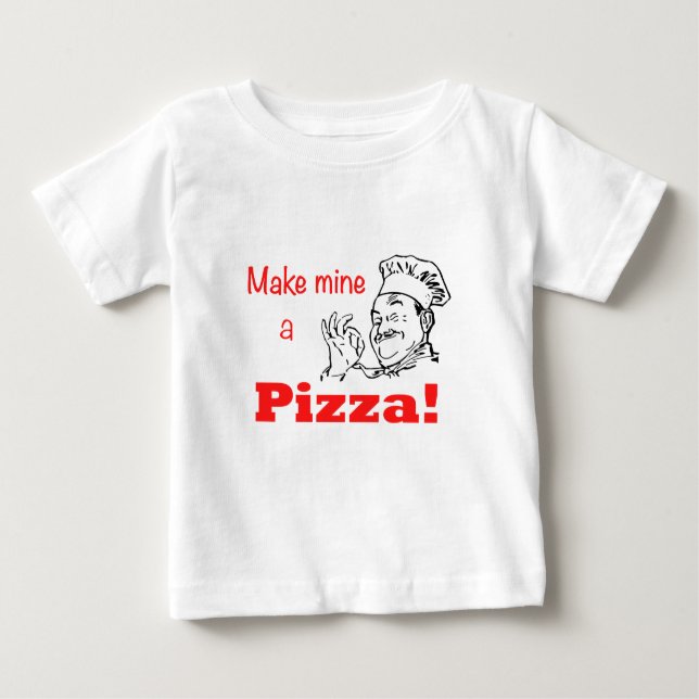 Mach mir eine Pizza! Baby T-shirt (Vorderseite)