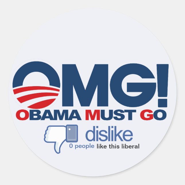 MACH! Obama muss gehen - Schaltfläche anders Runder Aufkleber (Vorderseite)