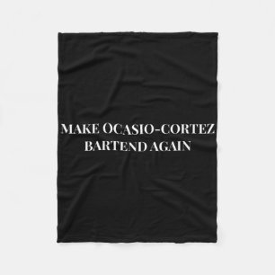 Mach Ocasio Cortez wieder lustig Trump-Geschenk Fleecedecke