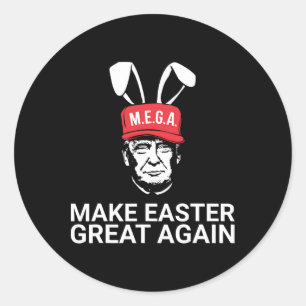 Mach Ostern wieder groß Trump Runder Aufkleber