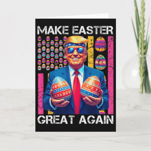 Mach Ostern wieder großartig, lustiger Trump-Hase Karte