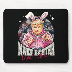 Mach Ostern wieder großartig, lustiger Trump-Hase  Mousepad