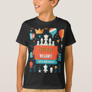 Mach Schach König und Königin Spiel Nacht 13. Gebu T-Shirt