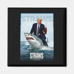 Mach Strohhalme wieder großartig Meme-Design Magnet