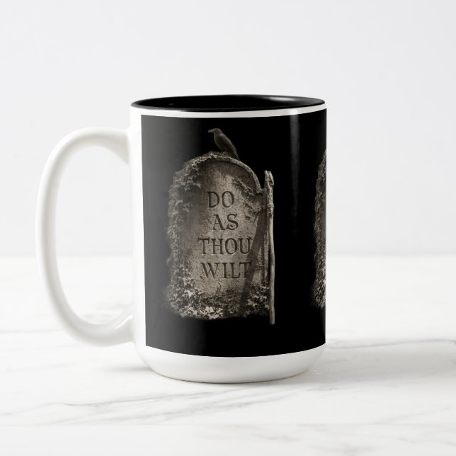 Mach was du willst zweifarbige tasse (Links)