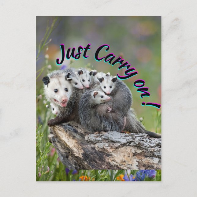 Mach weiter! postkarte (Vorderseite)