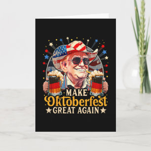 Mach wieder groß Trump deutsches Bier Party Prost Karte