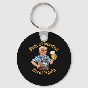Mach wieder groß Trump deutsches Bier Party Prost Schlüsselanhänger