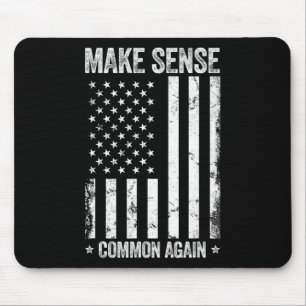 Mach wieder vernünftig Flagge Lustig Us Patriotisc Mousepad