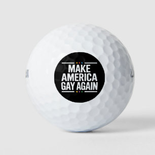 Mache Amerika wieder schwul Lustiger schwuler Prid Golfball