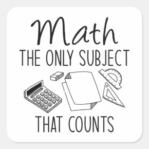 Mache das einzige Thema, das zählt Quadratischer Aufkleber