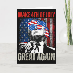 Mache den 4. Juli wieder großartig, lustiger Trump Karte