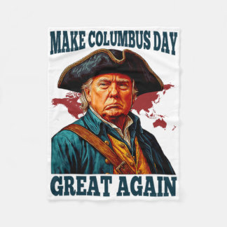 Mache den Columbus-Tag wieder großartig, lustiger  Fleecedecke