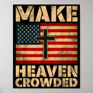 Mache den Himmel voller christlicher Glaube Bibelv Poster