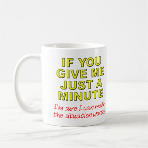 Mache Dinge Schlimmer Lustiger Becher oder Reisebe Tasse