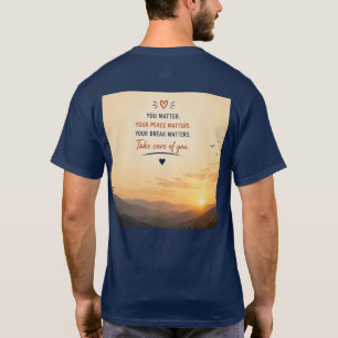 Mache eine Pause, bevor es bricht Zitat Kunst T-Shirt