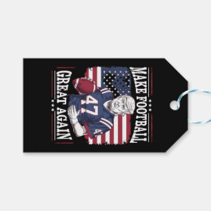 Mache Football wieder groß, Vintage-USA-Flagge Tru Geschenkanhänger