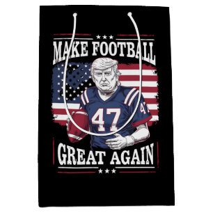 Mache Football wieder groß, vintage USA-Flagge Tru Mittlere Geschenktüte