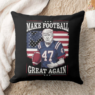 Mache Football wieder groß, wieder Vintage USA-Fla Kissen