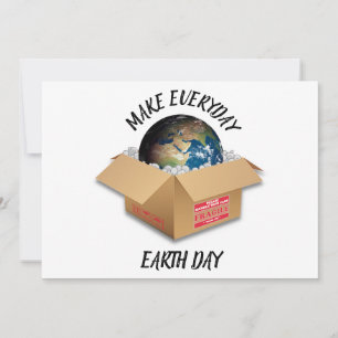 MACHE JEDEN TAG ZUM TAG DER ERDE FEIERTAGSKARTE