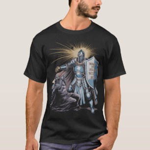 Mache keinen Frieden mit dem Bösen Erzengel Michae T-Shirt