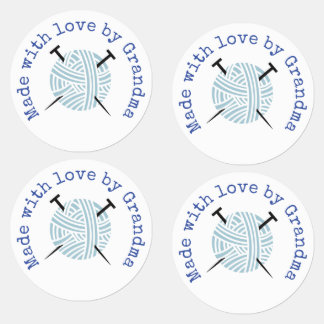 Mache mit Liebe von Oma Knitting Custom Etiketten