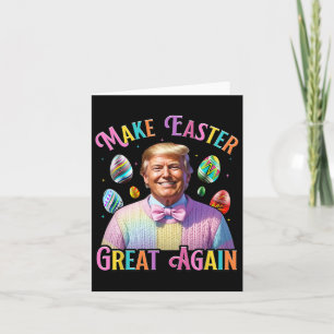 Mache Ostern wieder groß Trump Bunny Spring H Karte