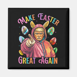 Mache Ostern wieder groß Trump Bunny Spring H Magnet