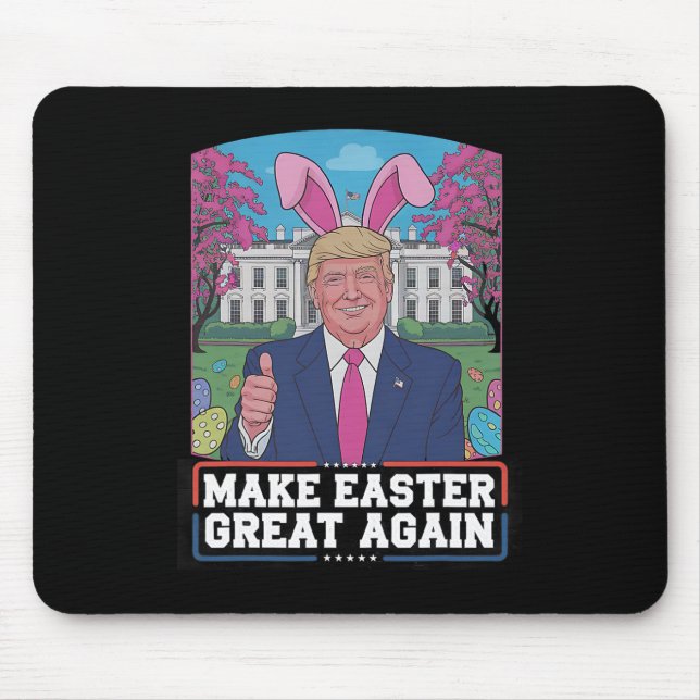 Mache Ostern wieder groß Trump Bunny Spring H Mousepad (Vorne)