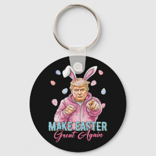 Mache Ostern wieder groß Trump Bunny Spring H Schlüsselanhänger