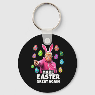 Mache Ostern wieder groß Trump Bunny Spring H Schlüsselanhänger