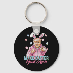 Mache Ostern wieder groß Trump Bunny Spring H Schlüsselanhänger