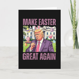 Mache Ostern wieder großartig, lustiger Trump-Bunn Karte