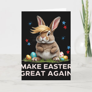 Mache Ostern wieder großartig, lustiger Trump-Hase Karte