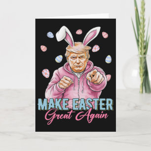 Mache Ostern wieder großartig, lustiger Trump-Hase Karte