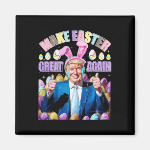 Mache Ostern wieder großartig, lustiger Trump-Hase Magnet