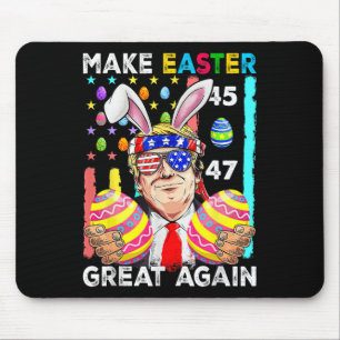 Mache Ostern wieder großartig, lustiger Trump-Hase Mousepad